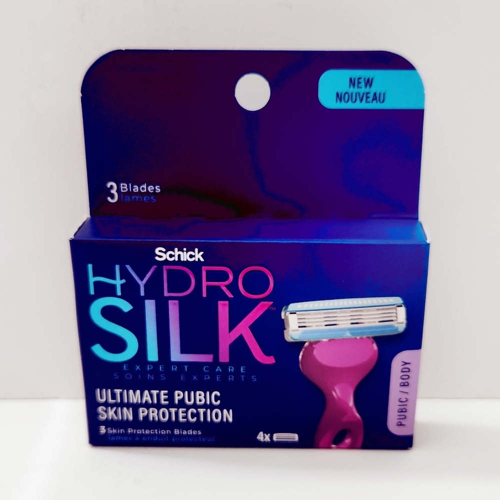 🐢2/$15 Schick Hydro Silk Ultimate Protection 3-Blade Razor Blade Refills, 4CT
